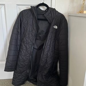 Hooded North Face Midi Coat